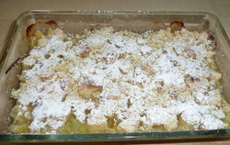 Rhabarber Crumble
