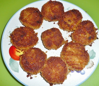 Grünkern-Linsen-Bratlinge