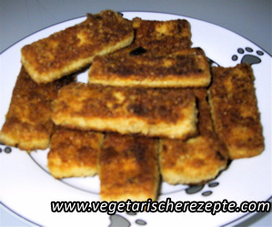 Tofuschnitzel paniert